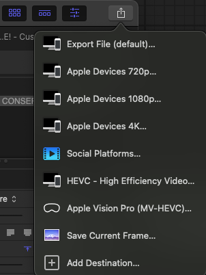 Localized Video Output from Opticentre using Final Cut Pro