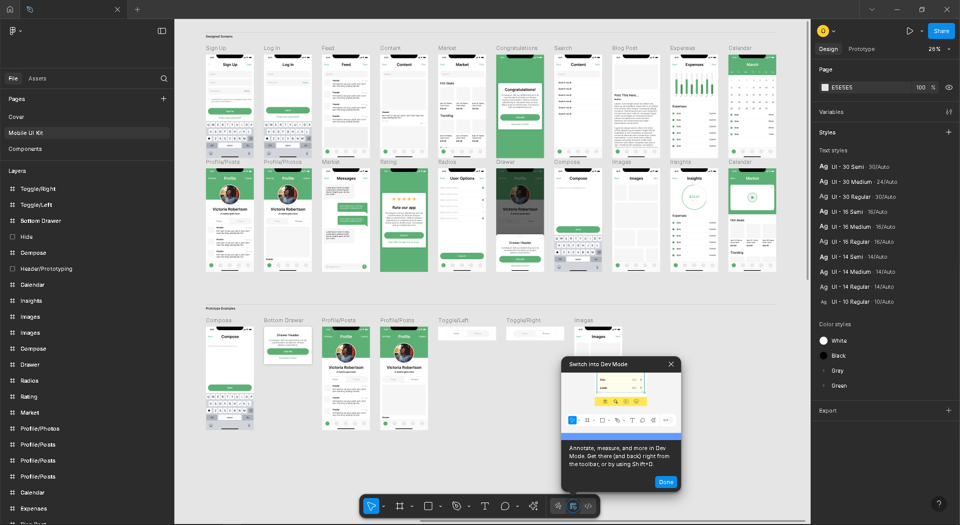 Mobile UI Kit
