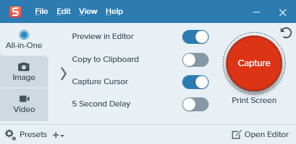 Integrated Screen Capture and Video Editing Tools