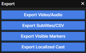 Deepdub – Export Settings